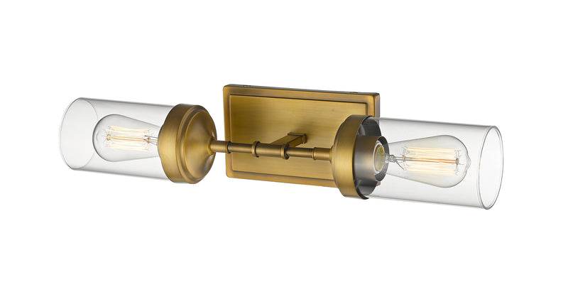 Calliope 2 Light 20.75" Wall Sconce in Foundry Brass