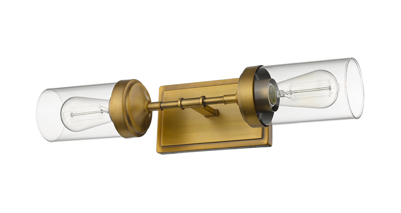 Calliope 2 Light 20.75" Wall Sconce in Foundry Brass