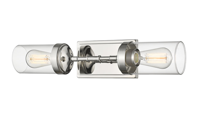 Calliope 2 Light 20.75" Wall Sconce in Polished Nickel