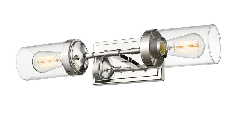 Calliope 2 Light 20.75" Wall Sconce in Polished Nickel