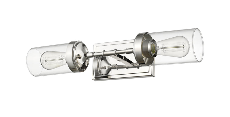 Calliope 2 Light 20.75" Wall Sconce in Polished Nickel