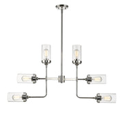 Calliope 6 Light 41.5" Pendant in Polished Nickel