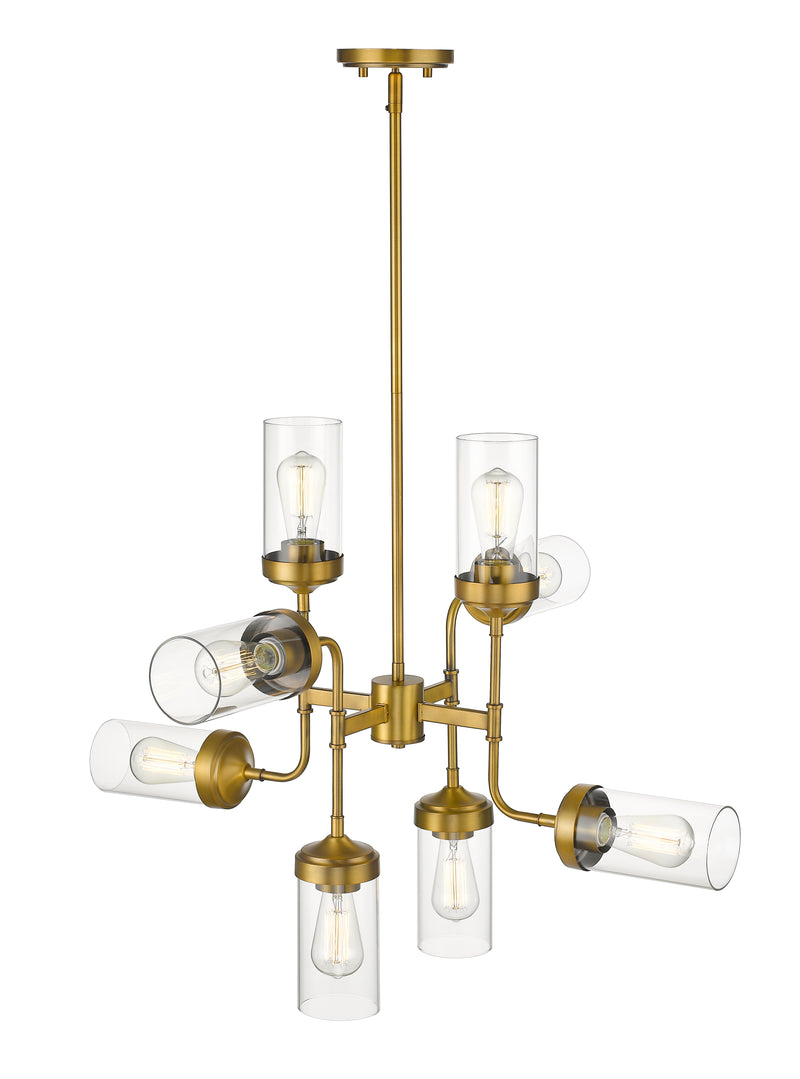 Calliope 8 Light 32" Chandelier in Foundry Brass