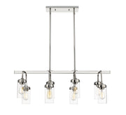 Calliope 8 Light 40" Linear Pendant in Polished Nickel