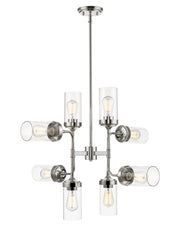 Calliope 8 Light 32" Chandelier in Polished Nickel