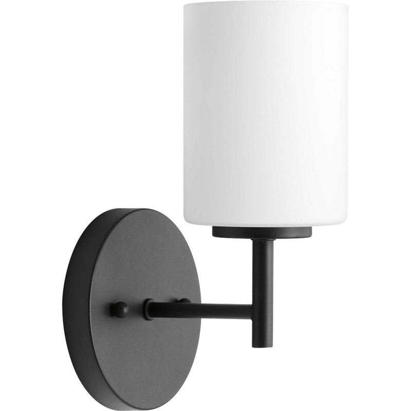 Replay Etched Glass Bath Sconce in Black