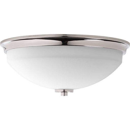 Replay Two Light Flush Mount in Polished Nickel