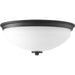 Replay Two Light Flush Mount in Black