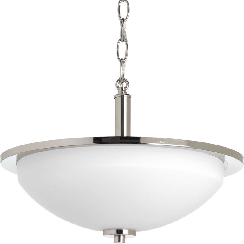 Replay 2-Light Semi-Flush Mount in Polished Nickel