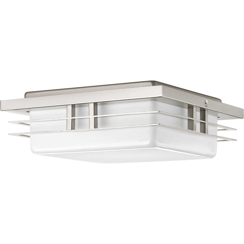 Helm LED Flush Mount in Brushed Nickel