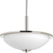 Replay Three Light inverted pendant in Polished Nickel