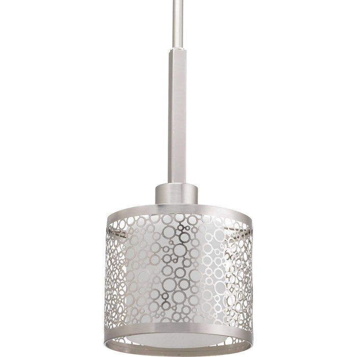 Mingle One Light Mini Pendant in Brushed Nickel