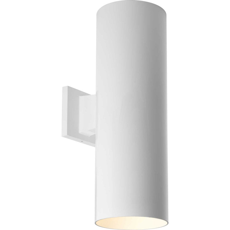 Cylinder 6" Up/Down Outdoor Wall Sconce in White