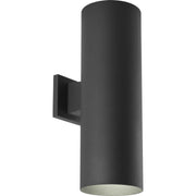 Cylinder 6" Up/Down Outdoor Wall Sconce in Black