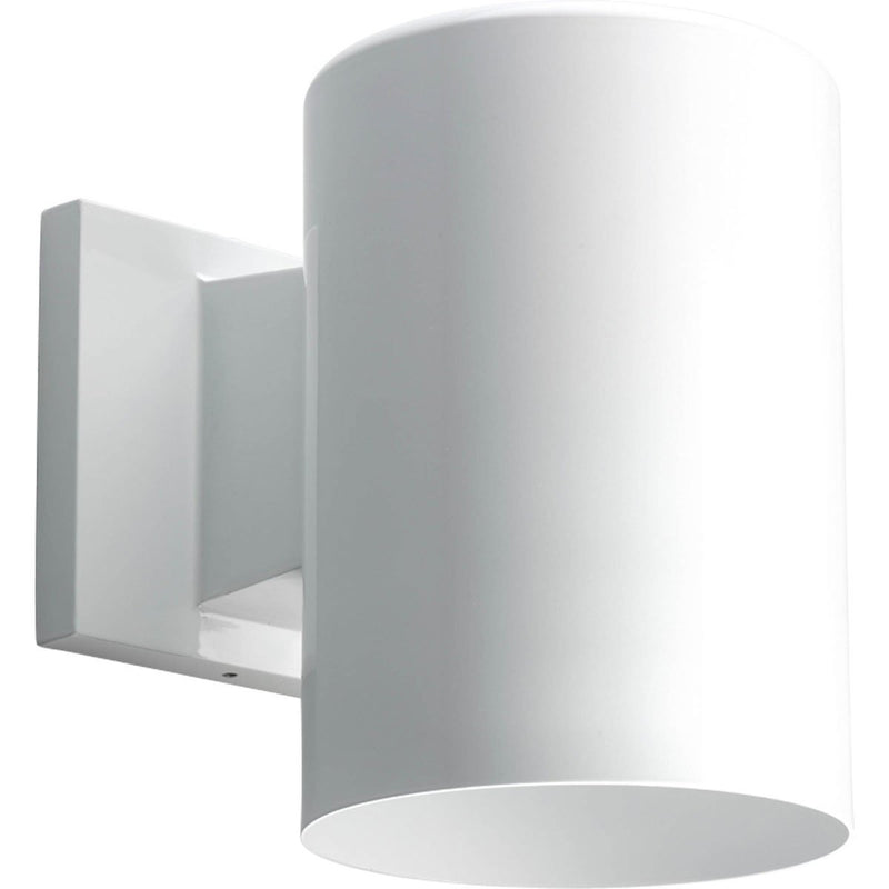 Cylinder 5" Outdoor Wall Sconce in White