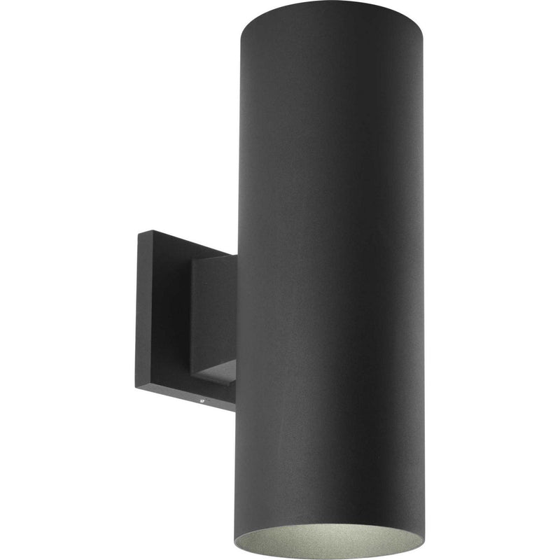 Cylinder 5" Up/Down Outdoor Wall Sconce in Black