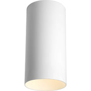 Cylinder 6" Outdoor Ceiling Light in White