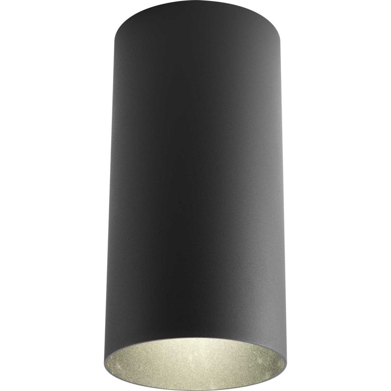 Cylinder 6" Outdoor Ceiling Light in Black