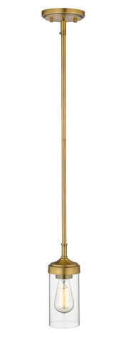Calliope 1 Light 5" Pendant in Foundry Brass