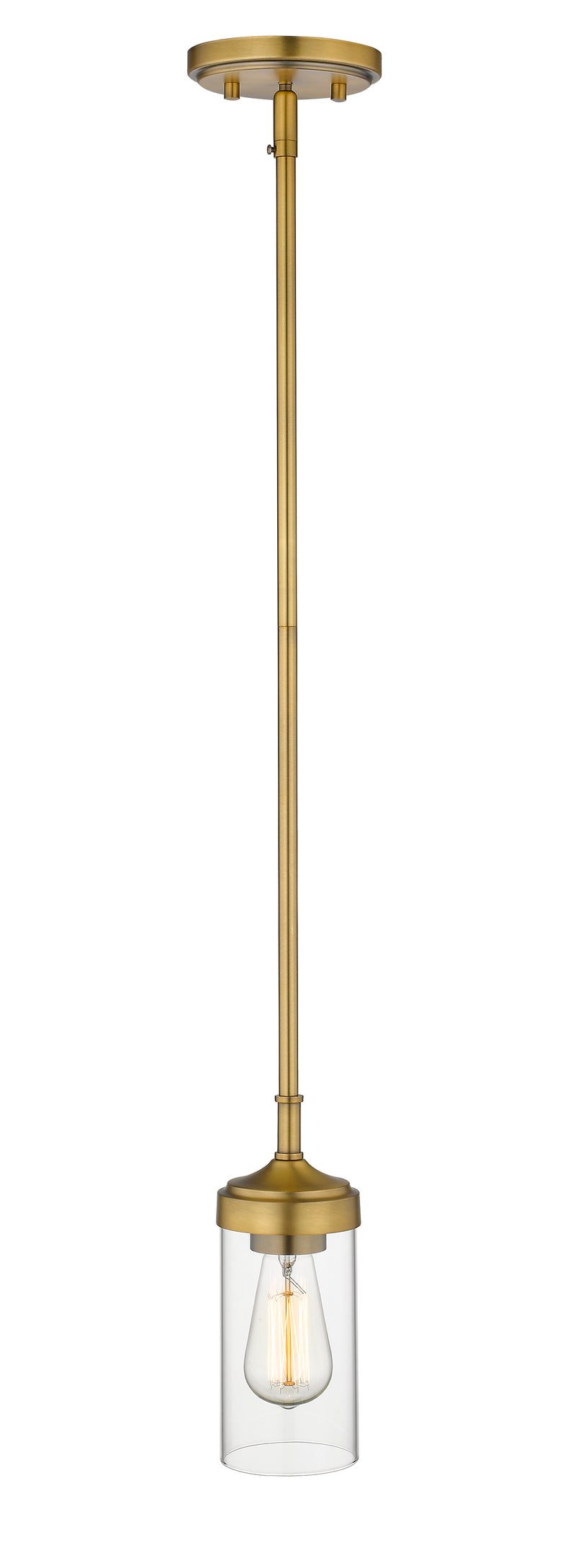 Calliope 1 Light 5" Pendant in Foundry Brass