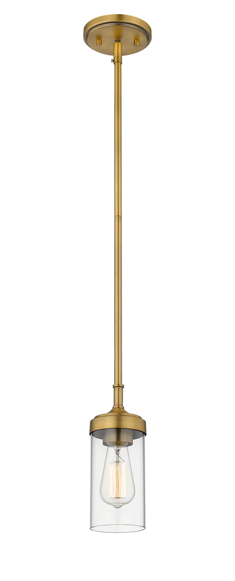 Calliope 1 Light 5" Pendant in Foundry Brass