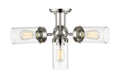Calliope 4 Light 22.5" Semi Flush Mount in Polished Nickel