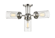 Calliope 4 Light 22.5" Semi Flush Mount in Polished Nickel