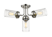 Calliope 4 Light 22.5" Semi Flush Mount in Polished Nickel