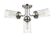 Calliope 4 Light 22.5" Semi Flush Mount in Polished Nickel