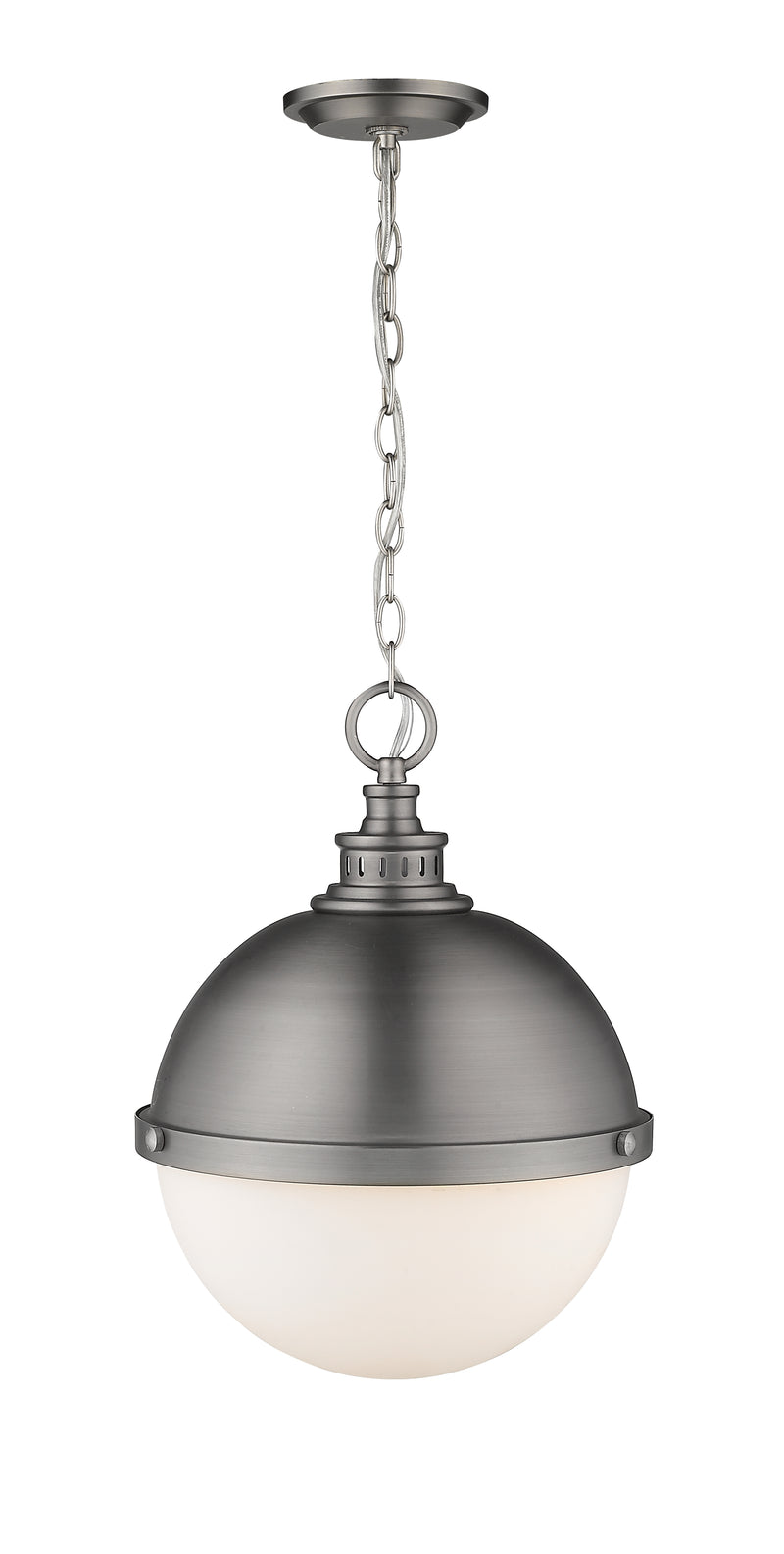 Peyton 2 Light 14.75" Pendant in Antique Nickel
