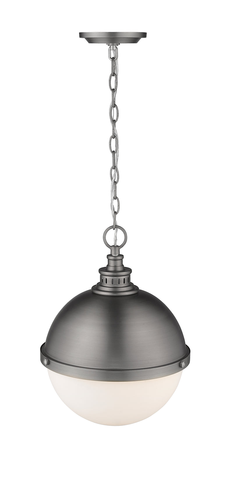 Peyton 2 Light 14.75" Pendant in Antique Nickel
