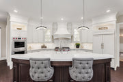 Arc 1 Light 5.5" Pendant in Chrome in a room setting