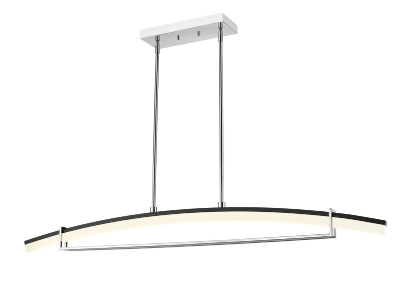 Arc 1 Light 56.25" Linear Pendant in Chrome
