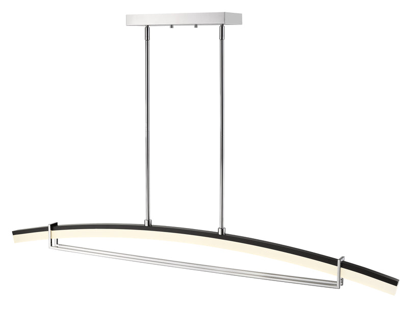 Arc 1 Light 56.25" Linear Pendant in Chrome