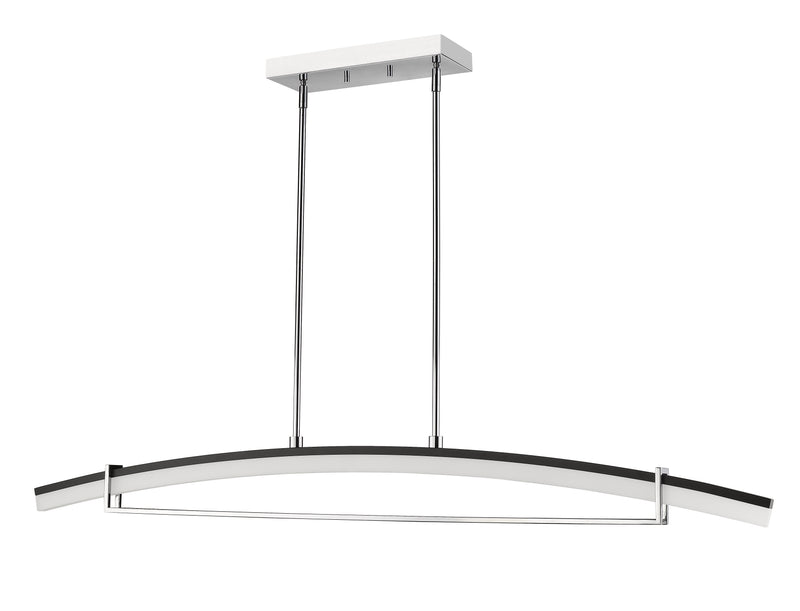 Arc 1 Light 56.25" Linear Pendant in Chrome