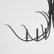 Majesty 6 Light Chandelier in Matte Black