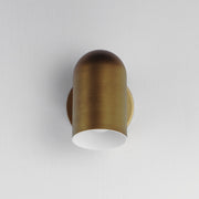 Spot Light LED Outdoor Wall Sconce in Natural Aged Brass