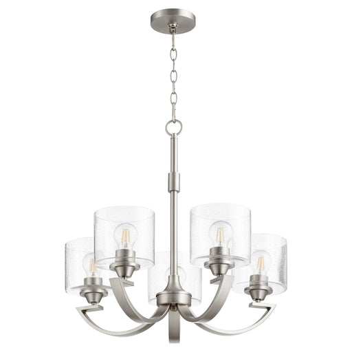 Dakota 5 Light Chandelier in Satin Nickel