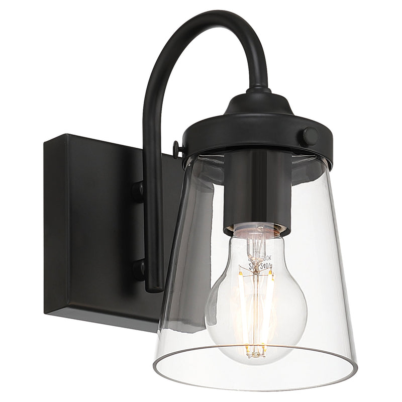 Dickens Bath Sconce in Black