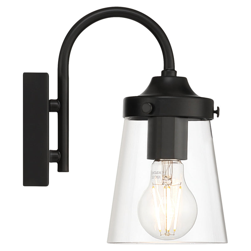 Dickens Bath Sconce in Black