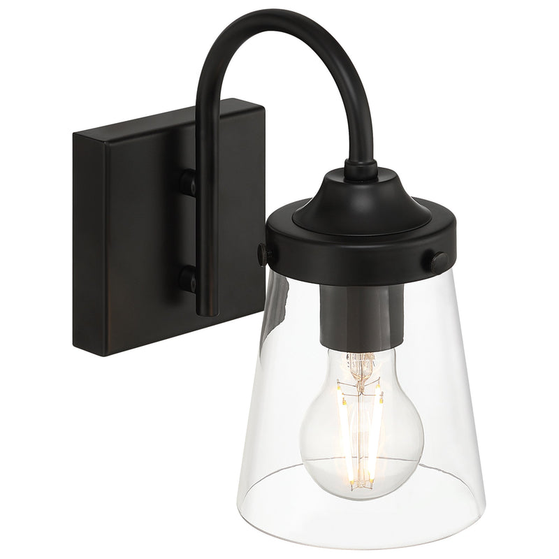 Dickens Bath Sconce in Black