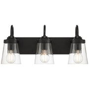 Dickens 3-Light Bath Vanity Light in Black
