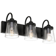 Dickens 3-Light Bath Vanity Light in Black