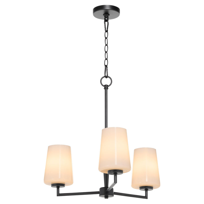 Goodwin 3 Light Chandelier in Matte Black