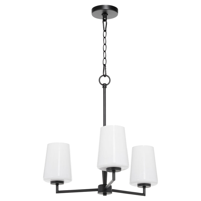 Goodwin 3 Light Chandelier in Matte Black