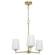 Goodwin 3 Light Chandelier in Aged Brass