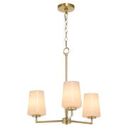 Goodwin 3 Light Chandelier in Aged Brass