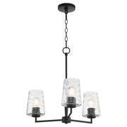 Goodwin 3 Light Chandelier in Matte Black