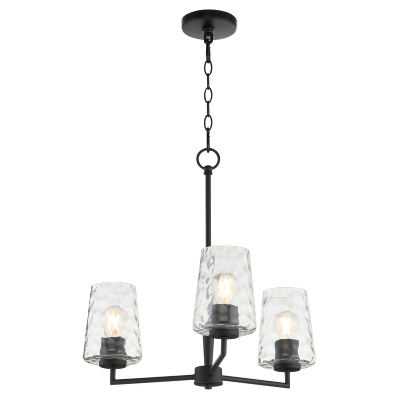 Goodwin 3 Light Chandelier in Matte Black