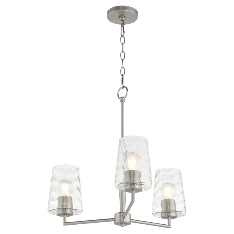 Goodwin 3 Light Chandelier in Satin Nickel
